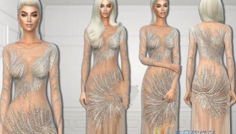 模拟人生4透明蕾丝长裙MOD v2.5