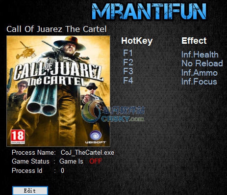 狂野西部毒枭四项修改器 v3.4 狂野西部毒枭四项修改器 v3.4