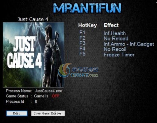 正当防卫4九项修改器 v3.4