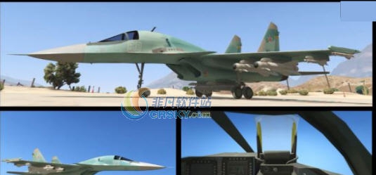 GTA5苏-34战斗轰炸机MOD v2.5 GTA5苏-34战斗轰炸机MOD v2.5
