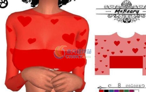 模拟人生4透明爱心上衣MOD v2.4 模拟人生4透明爱心上衣MOD v2.4