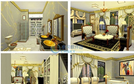 模拟人生4亚帕达奢华别墅MOD v2.3 模拟人生4亚帕达奢华别墅MOD v2.3