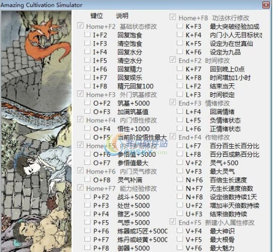 了不起的修仙模拟器五十九项修改器 v0.94927