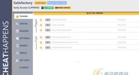 幸福工厂八项修改器 CHEATHAPPENSv1.6 幸福工厂八项修改器 CHEATHAPPENSv1.6