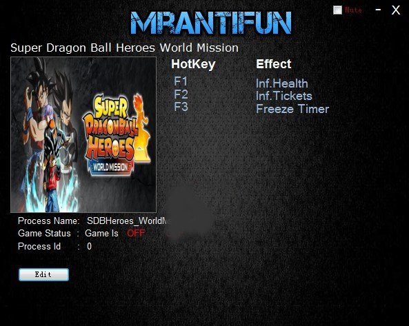 超级龙珠英雄世界任务修改器(三项) v1.56 超级龙珠英雄世界任务修改器(三项) v1.56