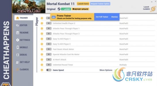 真人快打11v1.0修改器(十一项) v2.38 真人快打11v1.0修改器(十一项) v2.38