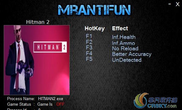 杀手2修改器(五项) v2.18 杀手2修改器(五项) v2.18