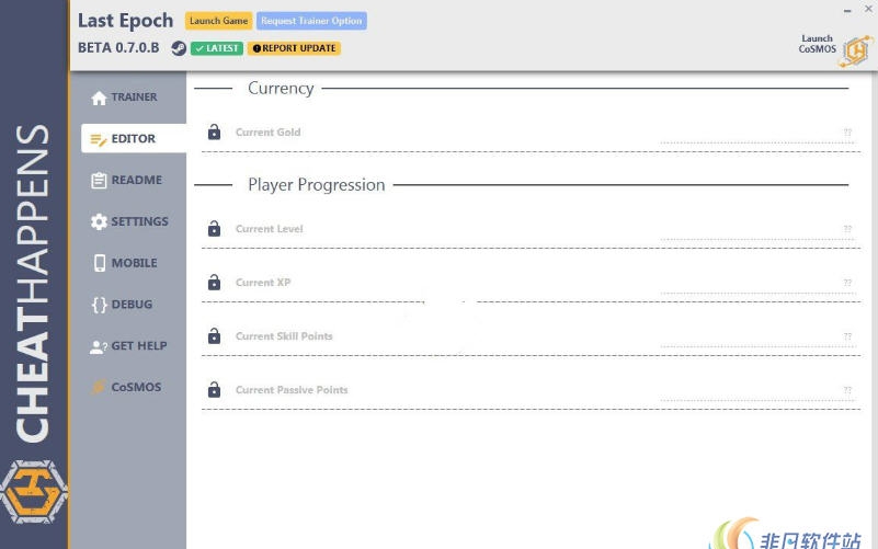最后纪元0.7.0D修改器(八项) v1.18 最后纪元0.7.0D修改器(八项) v1.18