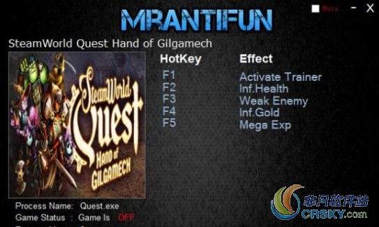 蒸汽世界冒险吉尔伽美什之手1.0修改器(四项) v2.07 蒸汽世界冒险吉尔伽美什之手1.0修改器(四项) v2.07