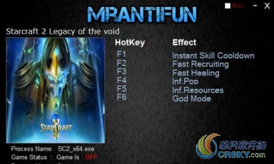 星际争霸2虚空之遗修改器(六项) v4.9.1.74461 星际争霸2虚空之遗修改器(六项) v4.9.1.74461