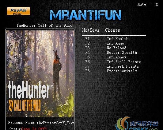 猎人野性的呼唤修改器(八项) v16927810 猎人野性的呼唤修改器(八项) v16927810