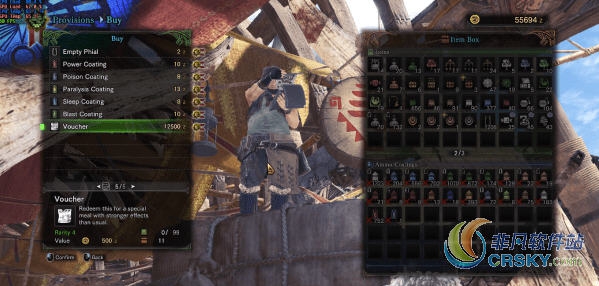 怪物猎人世界商店出售餐券MOD v1.63 怪物猎人世界商店出售餐券MOD v1.63