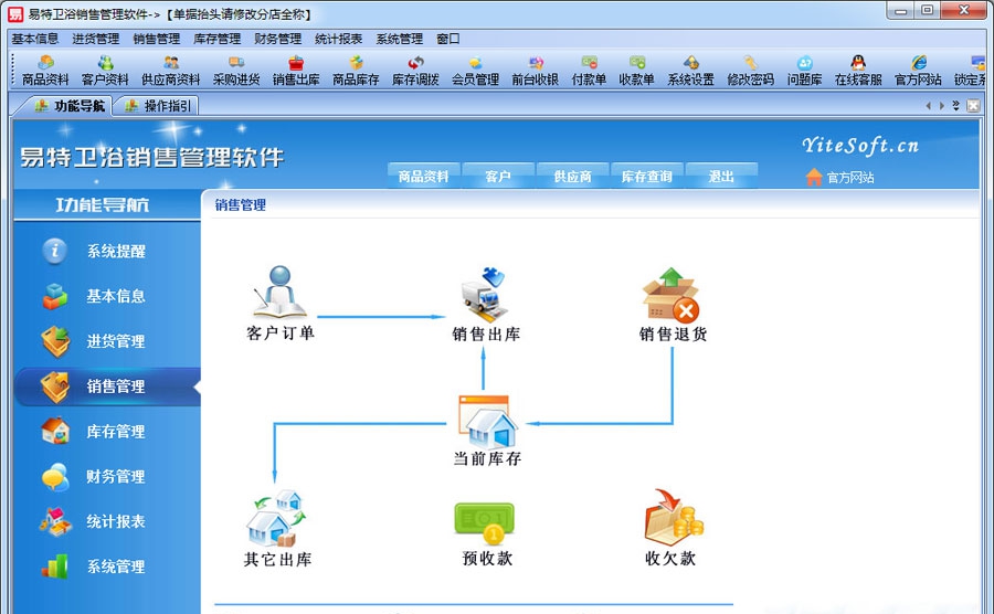 易特卫浴销售管理软件 v8.6 易特卫浴销售管理软件 v8.6