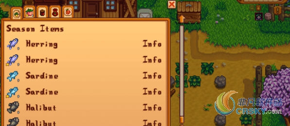 星露谷物语季节特色道具清单MOD v1.23 星露谷物语季节特色道具清单MOD v1.23