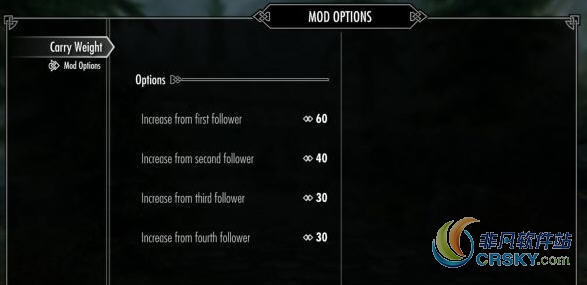 上古卷轴5天际随从携带重量增加MOD v1.70 上古卷轴5天际随从携带重量增加MOD v1.70
