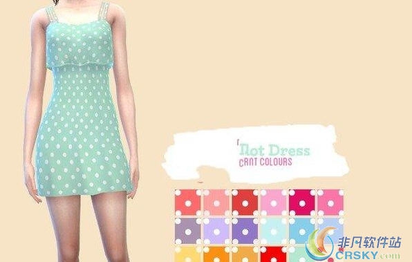 模拟人生4点状吊带连衣裙MOD v2.26 模拟人生4点状吊带连衣裙MOD v2.26