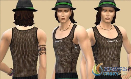 模拟人生4男款网状透视上衣MOD v2.46 模拟人生4男款网状透视上衣MOD v2.46