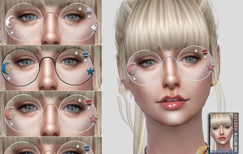 模拟人生4可爱的眼镜框MOD v1.14 模拟人生4可爱的眼镜框MOD v1.14