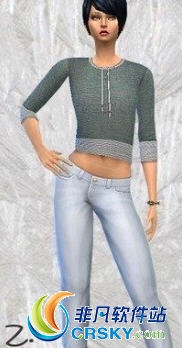 模拟人生4女款圆领简洁运动衫MOD v1.90 模拟人生4女款圆领简洁运动衫MOD v1.90