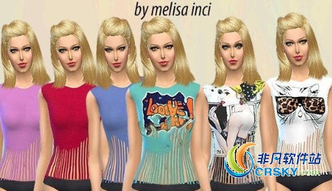 模拟人生4女性印花流苏上衣MOD v1.42 模拟人生4女性印花流苏上衣MOD v1.42