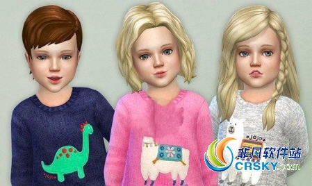 模拟人生4男孩女孩卡通毛衣MOD v1.05