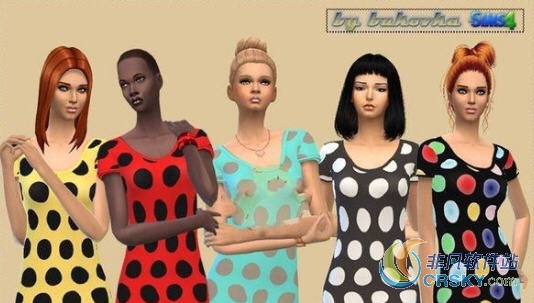 模拟人生4女性彩色斑点服装MOD v2.62 模拟人生4女性彩色斑点服装MOD v2.62