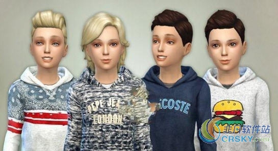 模拟人生4小男孩简洁卫衣MOD v1.24 模拟人生4小男孩简洁卫衣MOD v1.24