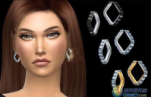 模拟人生4空心小方框耳环MOD v1.80 模拟人生4空心小方框耳环MOD v1.80