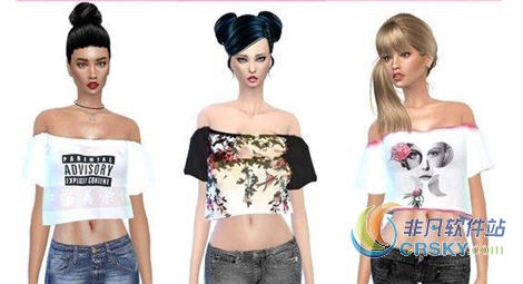 模拟人生4可爱女性露腹短上衣MOD v1.73 模拟人生4可爱女性露腹短上衣MOD v1.73