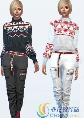 模拟人生4女性圣诞节毛衣MOD v1.65