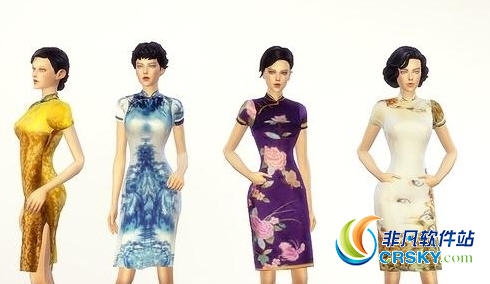 模拟人生4多彩女性旗袍MOD v1.87 模拟人生4多彩女性旗袍MOD v1.87