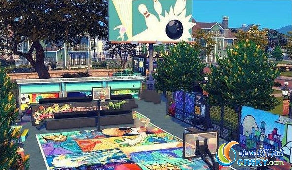 模拟人生4街头艺术篮球场MOD v2.30 模拟人生4街头艺术篮球场MOD v2.30