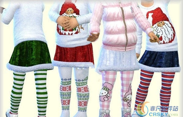 模拟人生4幼童圣诞节女式小短裙MOD v1.30 模拟人生4幼童圣诞节女式小短裙MOD v1.30