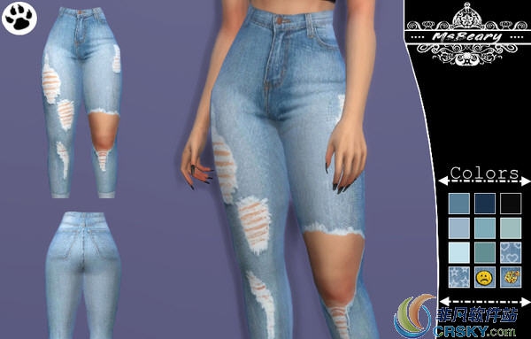 模拟人生4高腰破洞牛仔裤MOD v2.32 模拟人生4高腰破洞牛仔裤MOD v2.32