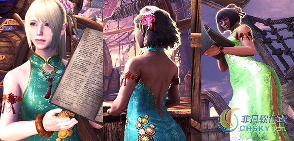 怪物猎人世界冰原中国风旗袍MOD v1.25 怪物猎人世界冰原中国风旗袍MOD v1.25