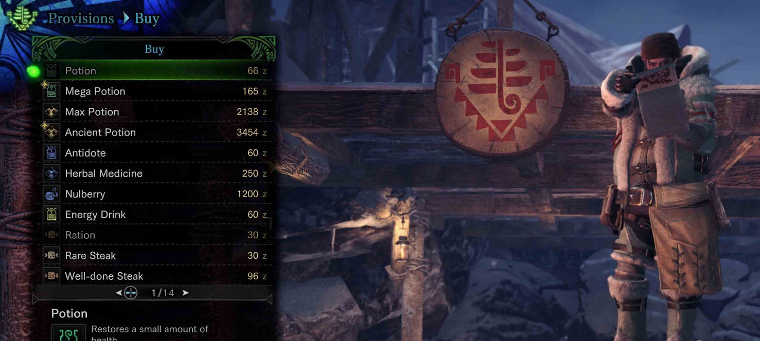 怪物猎人世界冰原消耗品材料商店MOD v1.84 怪物猎人世界冰原消耗品材料商店MOD v1.84