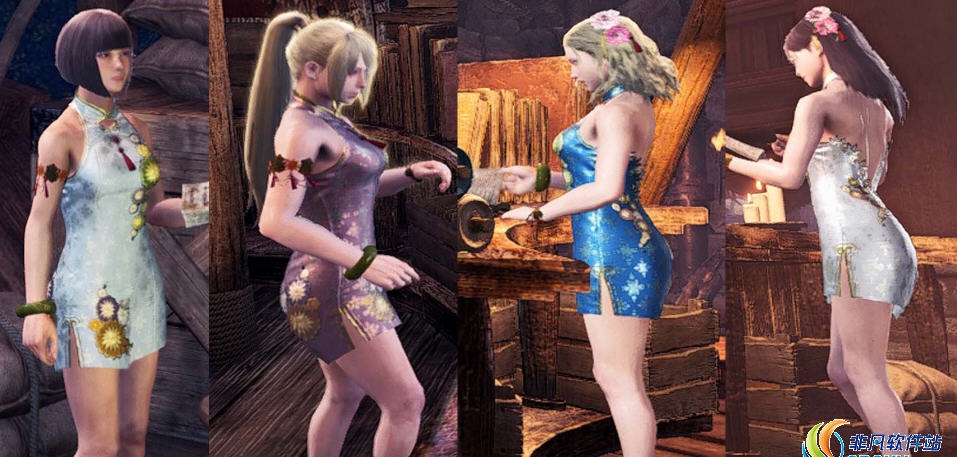 怪物猎人世界冰原短款中国旗袍MOD v1.39 怪物猎人世界冰原短款中国旗袍MOD v1.39