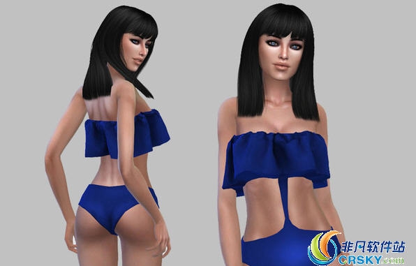 模拟人生4荷叶边泳装MOD v2.06 模拟人生4荷叶边泳装MOD v2.06