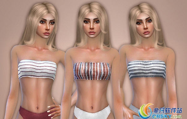 模拟人生4条纹抹胸比基尼MOD v1.56 模拟人生4条纹抹胸比基尼MOD v1.56