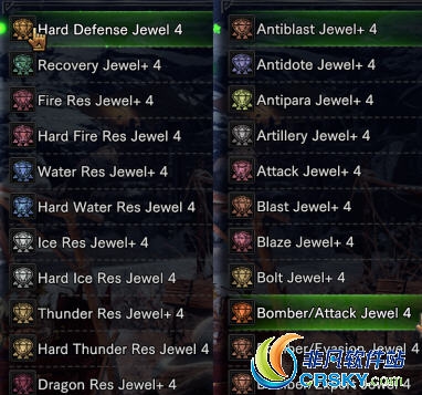 怪物猎人世界冰原字母排序宝石MOD v2.06 怪物猎人世界冰原字母排序宝石MOD v2.06