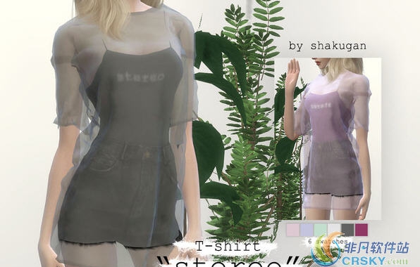 模拟人生4女性透明立体t恤MOD v1.92 模拟人生4女性透明立体t恤MOD v1.92