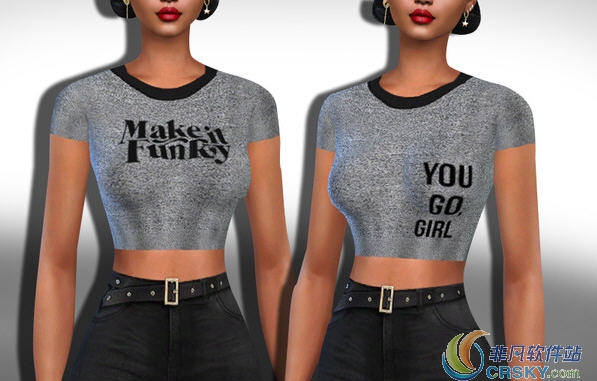 模拟人生4女性灰色混搭休闲上衣MOD v2.22 模拟人生4女性灰色混搭休闲上衣MOD v2.22