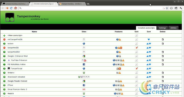 Tampermonkey油猴脚本 for Chrome v4.14