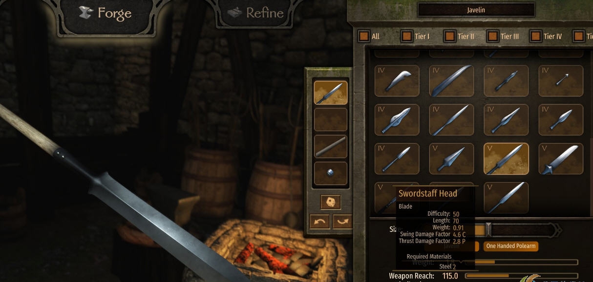 骑马与砍杀2武器部分工作坊MOD v1.63