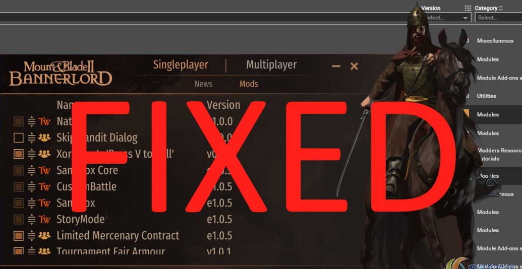骑马与砍杀2修复启动器MOD v1.38 骑马与砍杀2修复启动器MOD v1.38