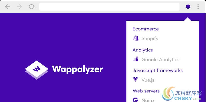 Wappalyzer for Chrome v5.9.35 Wappalyzer for Chrome v5.9.35