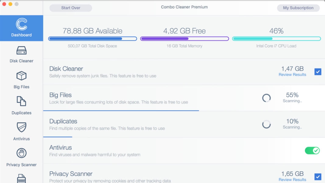 Combo Cleaner for Mac v1.2.20 Combo Cleaner for Mac v1.2.20