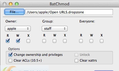 BatChmod for Mac v1.7.6 BatChmod for Mac v1.7.6