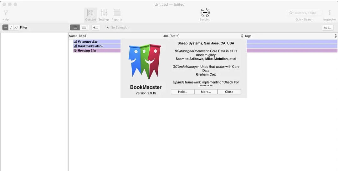 BookMacster for Mac v2.10.34 BookMacster for Mac v2.10.34