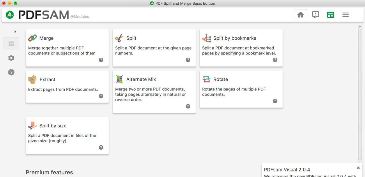 PDFsam Basic for Mac v4.1.7 PDFsam Basic for Mac v4.1.7